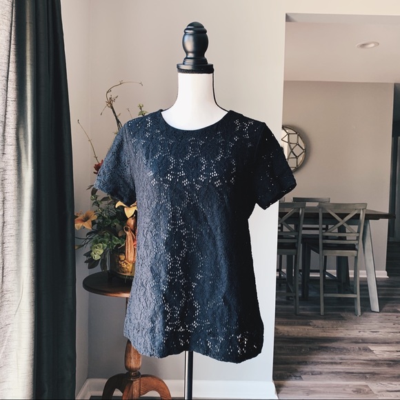 Ralph Lauren Tops - 3/$10 Ralph Lauren size large black crochet EUC